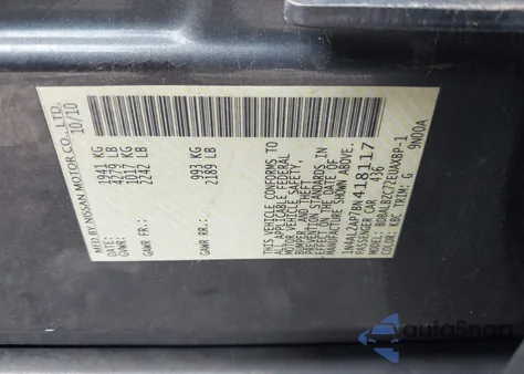 2011 Nissan Altima 2.5 S from USA, damaged, VIN 1N4AL2AP7BN418117